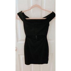 Silence + Noise Urban Outfitters Black Tight Dress